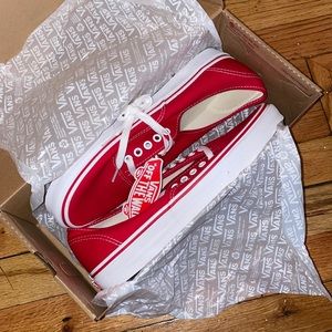 Authentic Red Vans